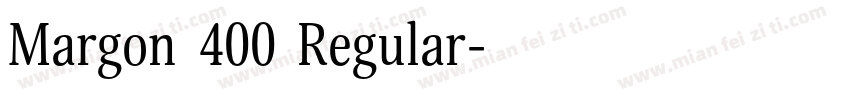 Margon 400 Regular字体转换